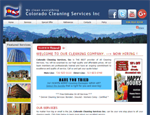 Tablet Screenshot of coloradocleaningservices.com